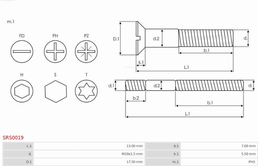 AS-PL SRS0019 - Set za popravak, alternator www.molydon.hr