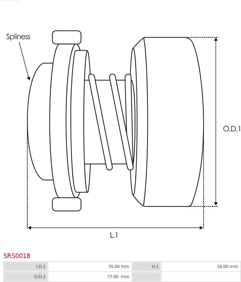 AS-PL SRS0018 - Set za popravak, starter www.molydon.hr