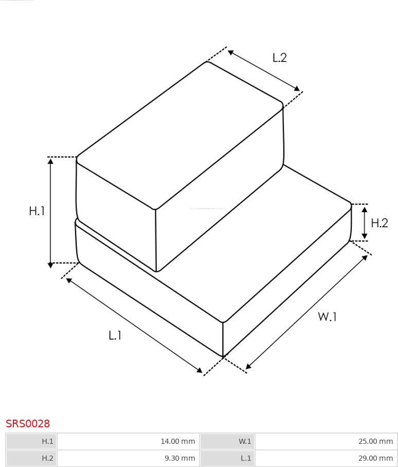 AS-PL SRS0028 - Set za popravak, starter www.molydon.hr