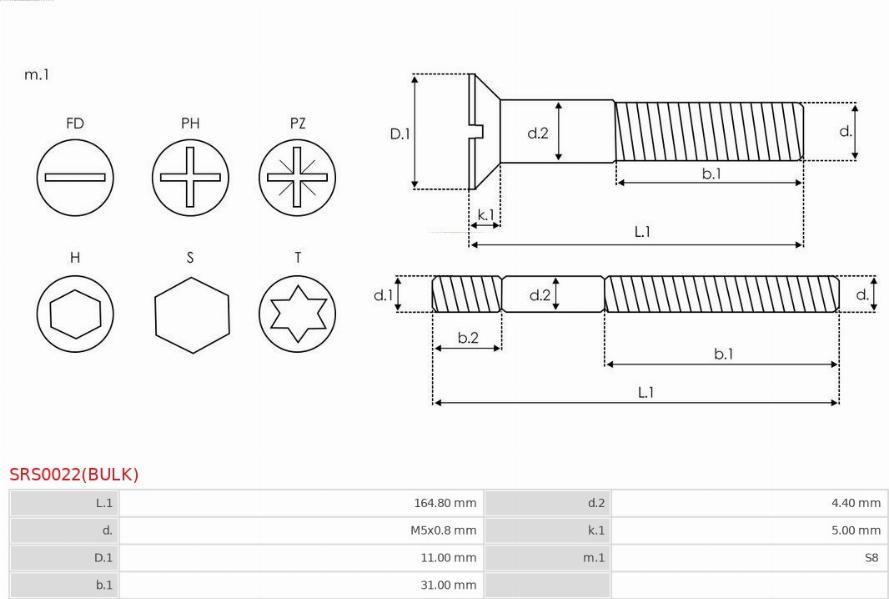 AS-PL SRS0022(BULK) - Set za popravak, alternator www.molydon.hr