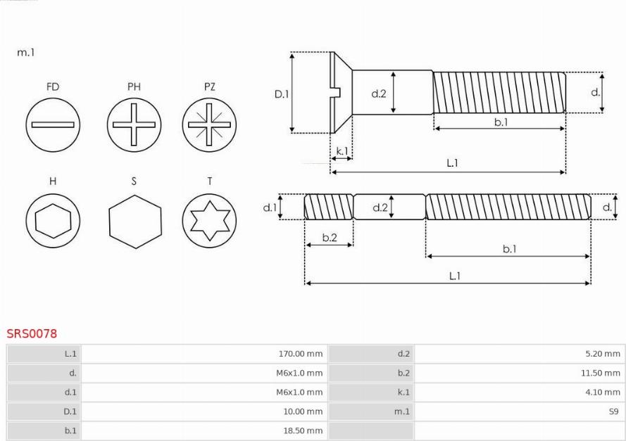 AS-PL SRS0078 - Set za popravak, alternator www.molydon.hr