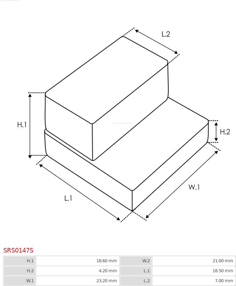 AS-PL SRS0147S - Set za popravak, starter www.molydon.hr