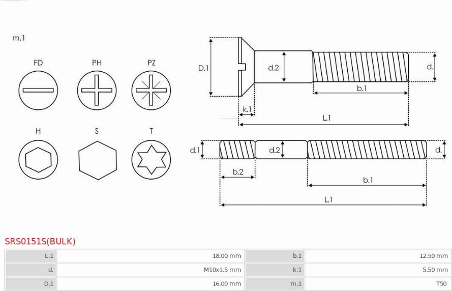 AS-PL SRS0151S(BULK) - Set za popravak, alternator www.molydon.hr