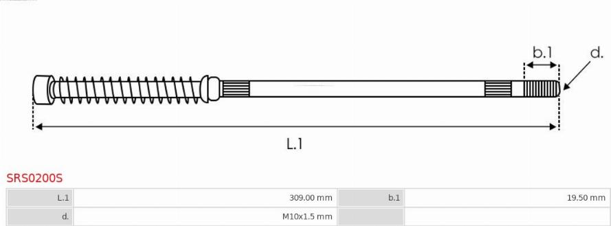 AS-PL SRS0200S - Set za popravak, starter www.molydon.hr