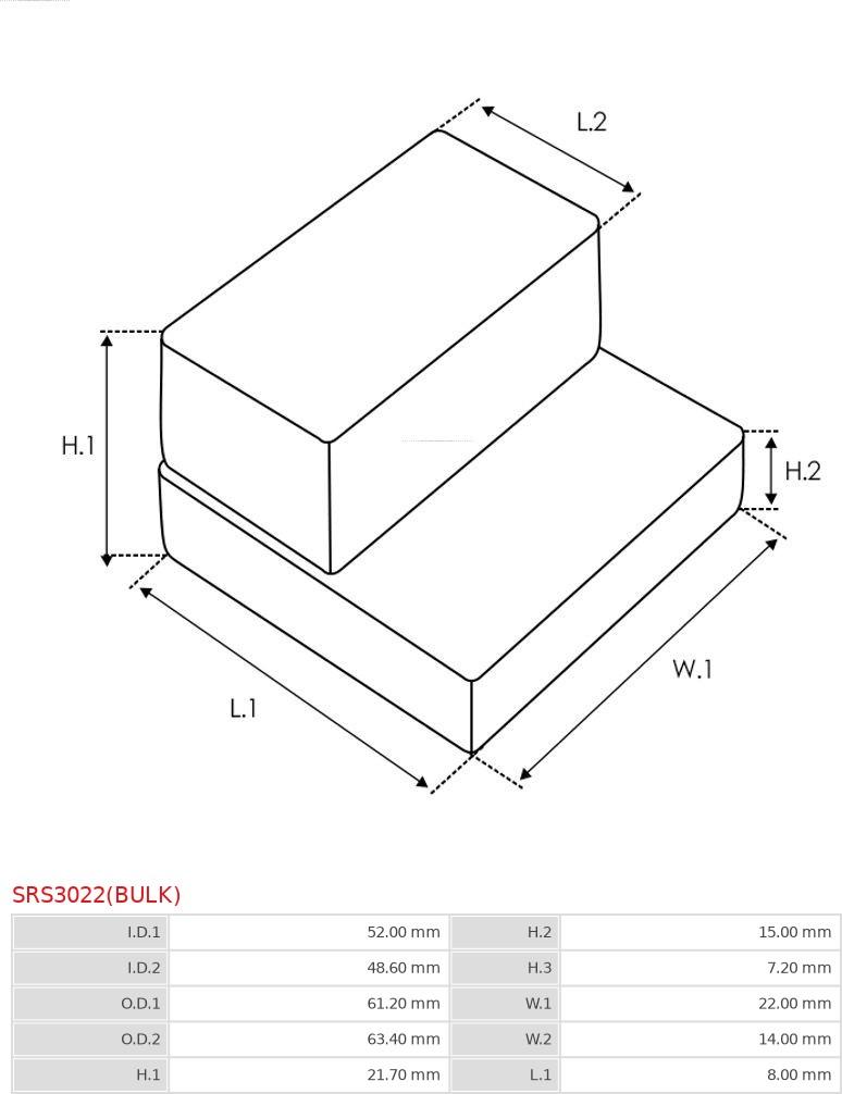 AS-PL SRS3022(BULK) - Set za popravak, starter www.molydon.hr