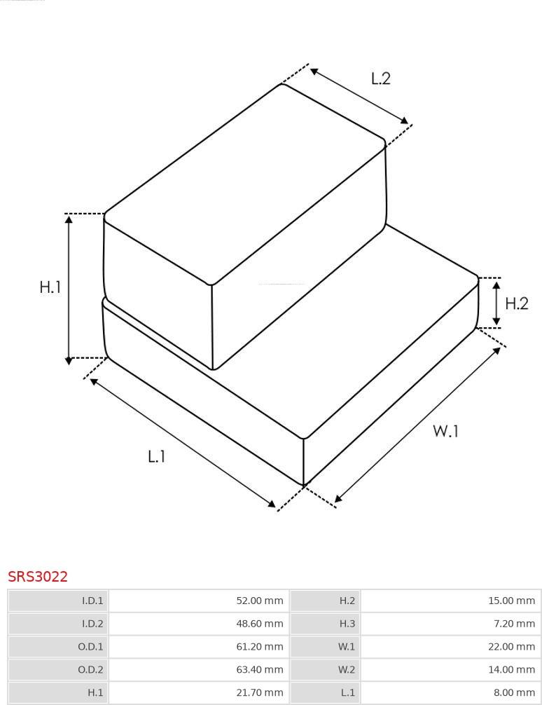 AS-PL SRS3022 - Set za popravak, starter www.molydon.hr