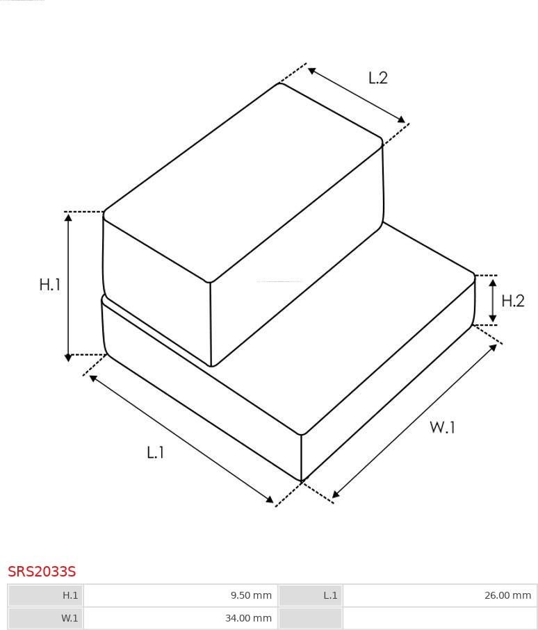 AS-PL SRS2033S - Set za popravak, starter www.molydon.hr