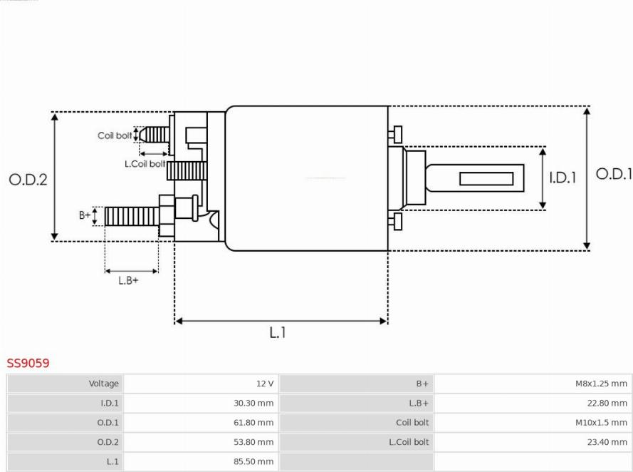 AS-PL SS9059 - Elektromagnetni Prekidač, starter www.molydon.hr