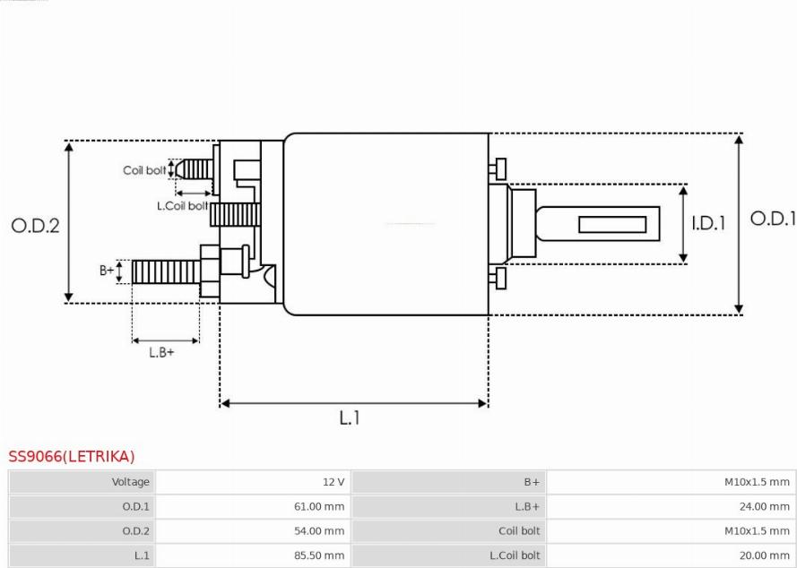 AS-PL SS9066(LETRIKA) - Elektromagnetni Prekidač, starter www.molydon.hr