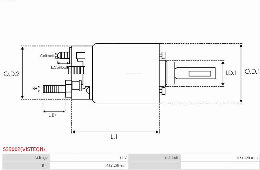 AS-PL SS9002(VISTEON) - Elektromagnetni Prekidač, starter www.molydon.hr