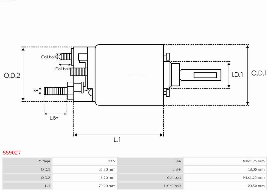 AS-PL SS9027 - Elektromagnetni Prekidač, starter www.molydon.hr