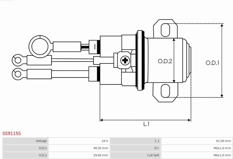 AS-PL SS9115S - Elektromagnetni Prekidač, starter www.molydon.hr