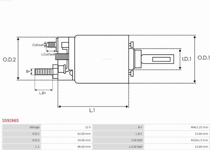 AS-PL SS9266S - Elektromagnetni Prekidač, starter www.molydon.hr