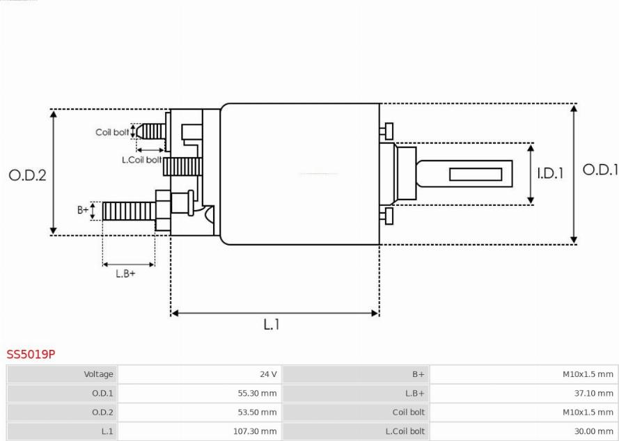 AS-PL SS5019P - Elektromagnetni Prekidač, starter www.molydon.hr