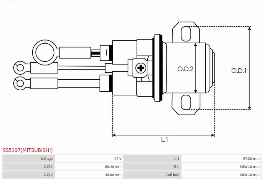 AS-PL SS5197(MITSUBISHI) - Elektromagnetni Prekidač, starter www.molydon.hr