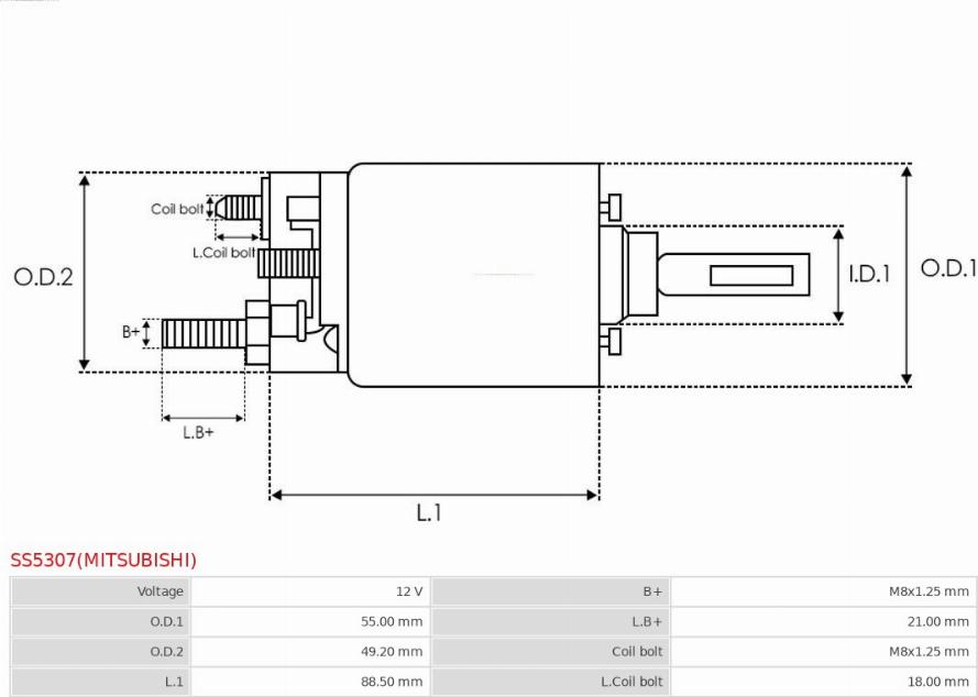 AS-PL SS5307(MITSUBISHI) - Elektromagnetni Prekidač, starter www.molydon.hr