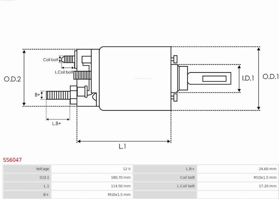 AS-PL SS6047 - Elektromagnetni Prekidač, starter www.molydon.hr