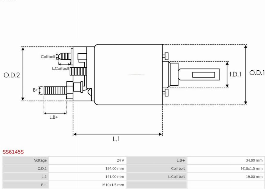 AS-PL SS6145S - Elektromagnetni Prekidač, starter www.molydon.hr