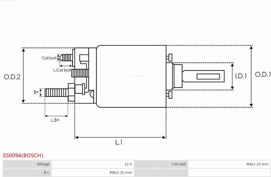 AS-PL SS0094(BOSCH) - Elektromagnetni Prekidač, starter www.molydon.hr