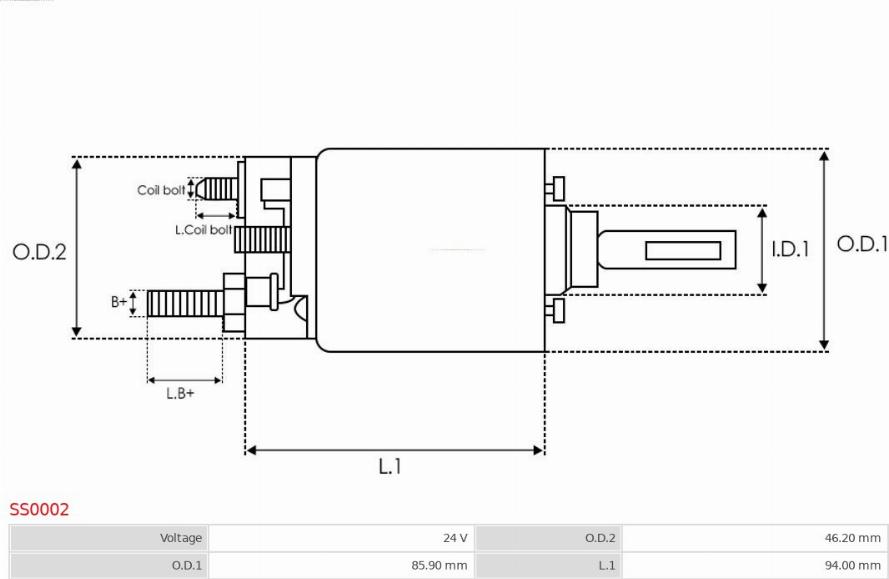 AS-PL SS0002 - Elektromagnetni Prekidač, starter www.molydon.hr