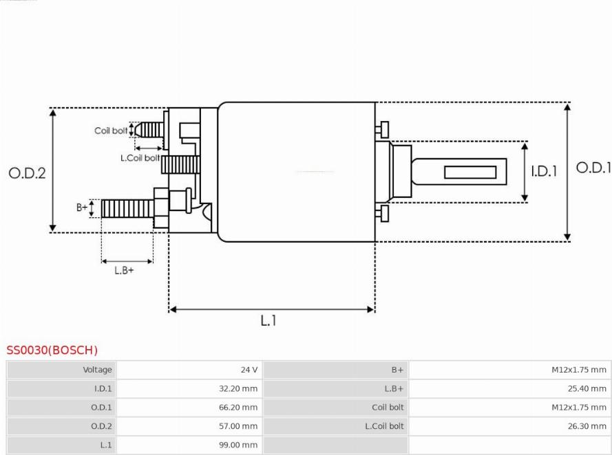 AS-PL SS0030(BOSCH) - Elektromagnetni Prekidač, starter www.molydon.hr