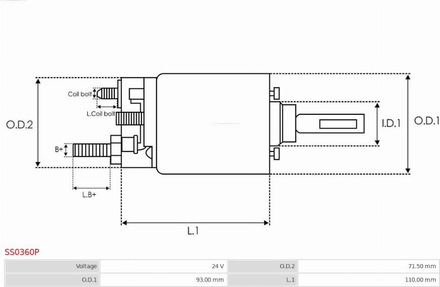 AS-PL SS0360P - Elektromagnetni Prekidač, starter www.molydon.hr