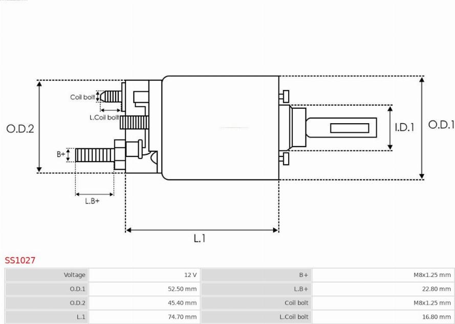 AS-PL SS1027 - Elektromagnetni Prekidač, starter www.molydon.hr