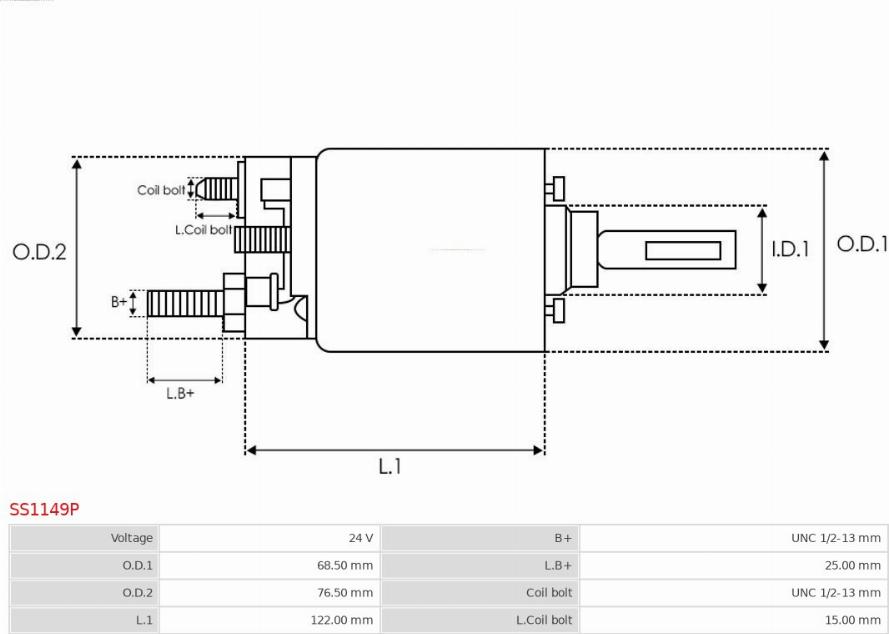 AS-PL SS1149P - Elektromagnetni Prekidač, starter www.molydon.hr