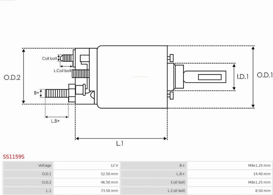 AS-PL SS1159S - Elektromagnetni Prekidač, starter www.molydon.hr