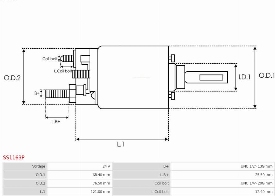 AS-PL SS1163P - Elektromagnetni Prekidač, starter www.molydon.hr