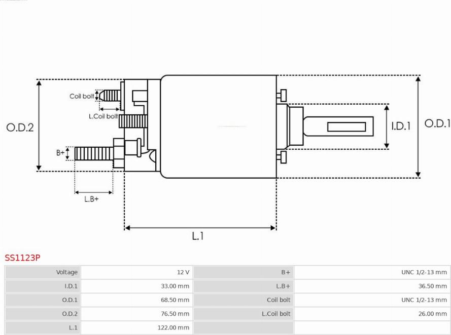 AS-PL SS1123P - Elektromagnetni Prekidač, starter www.molydon.hr