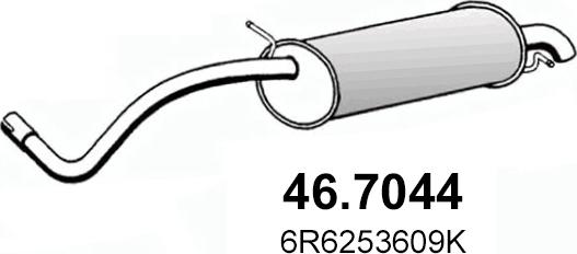 ASSO 46.7044 - Zadnji Ispušni lonac www.molydon.hr