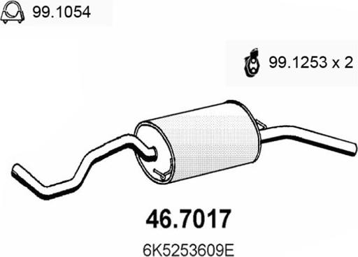 ASSO 46.7017 - Zadnji Ispušni lonac www.molydon.hr