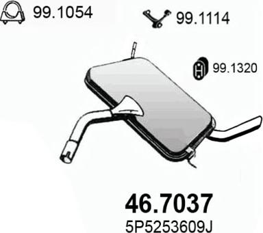 ASSO 46.7037 - Zadnji Ispušni lonac www.molydon.hr