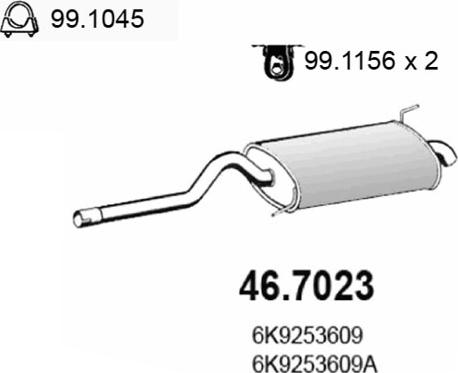 ASSO 46.7023 - Zadnji Ispušni lonac www.molydon.hr