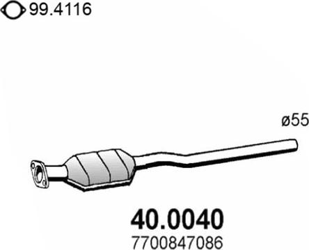 ASSO 40.0040 - Katalizator www.molydon.hr