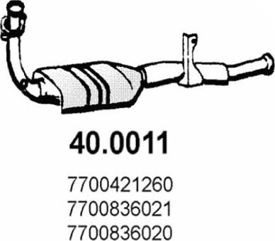 ASSO 40.0011 - Katalizator www.molydon.hr