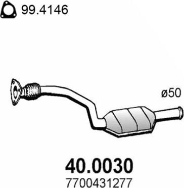 ASSO 40.0030 - Katalizator www.molydon.hr