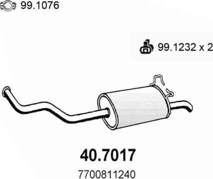 ASSO 40.7017 - Zadnji Ispušni lonac www.molydon.hr