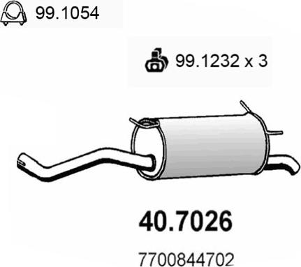 ASSO 40.7026 - Zadnji Ispušni lonac www.molydon.hr