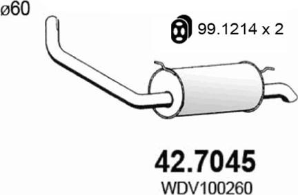 ASSO 42.7045 - Zadnji Ispušni lonac www.molydon.hr