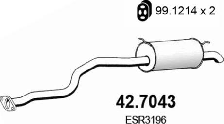 ASSO 42.7043 - Zadnji Ispušni lonac www.molydon.hr