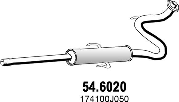 ASSO 54.6020 - Srednji Ispušni lonac www.molydon.hr