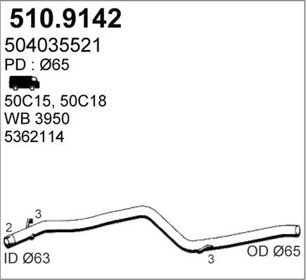 ASSO 510.9142 - Ispušna cijev www.molydon.hr