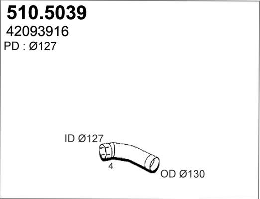 ASSO 510.5039 - Ispušna cijev www.molydon.hr