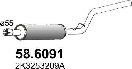 ASSO 58.6091 - Srednji Ispušni lonac www.molydon.hr