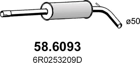 ASSO 58.6093 - Srednji Ispušni lonac www.molydon.hr