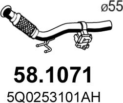 ASSO 58.1071 - Ispušna cijev www.molydon.hr
