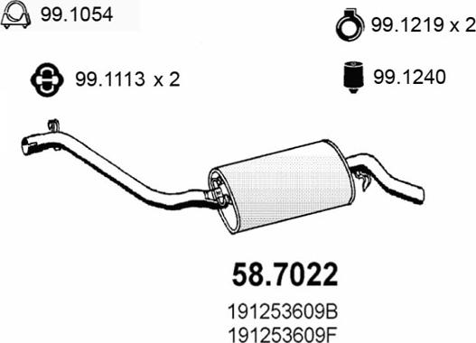 ASSO 58.7022 - Zadnji Ispušni lonac www.molydon.hr