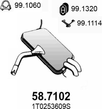 ASSO 58.7102 - Zadnji Ispušni lonac www.molydon.hr